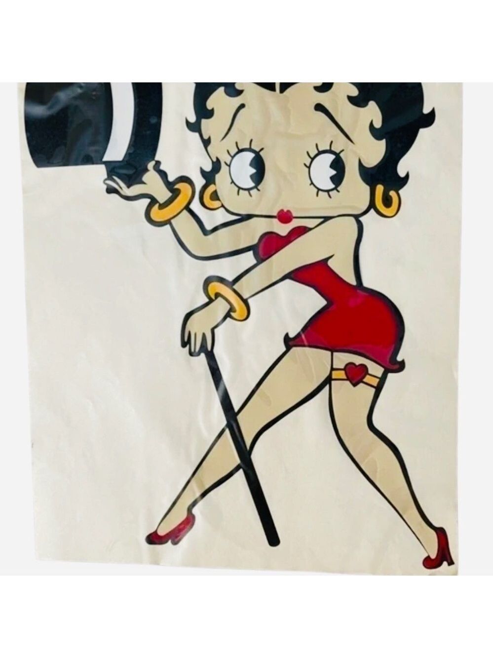 Betty Boop All That Jazz Decal Vintage